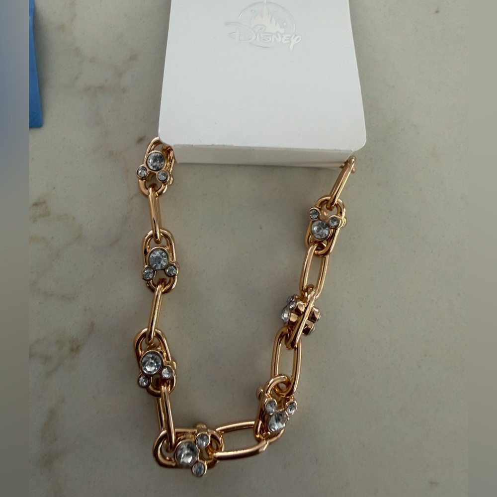 Disney Gold-Tone Crystal Accent Link bracelet